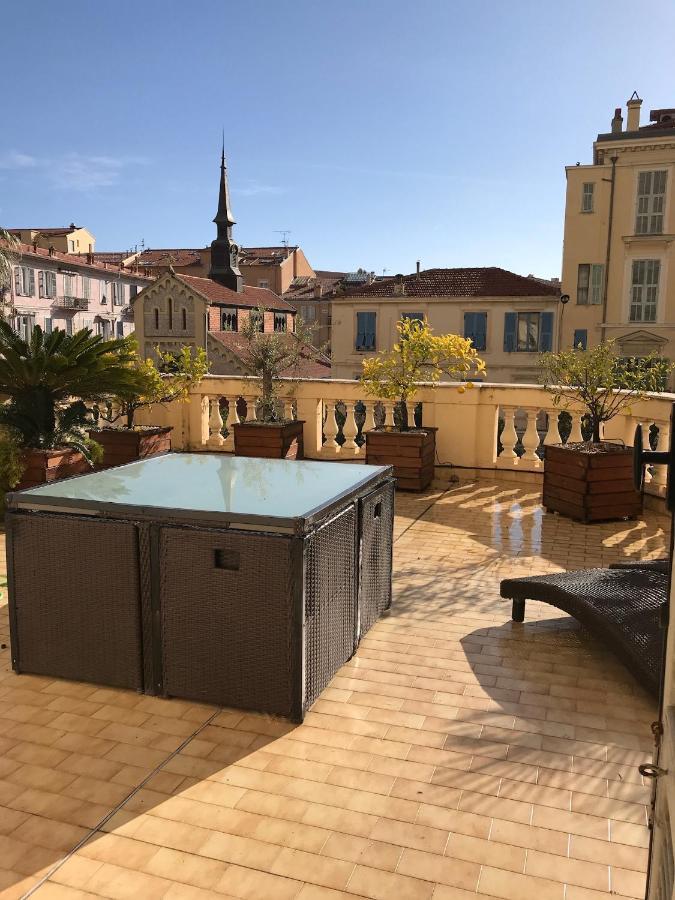 Appartement Terrasse Dans Palace Belle Epoque Menton Bagian luar foto