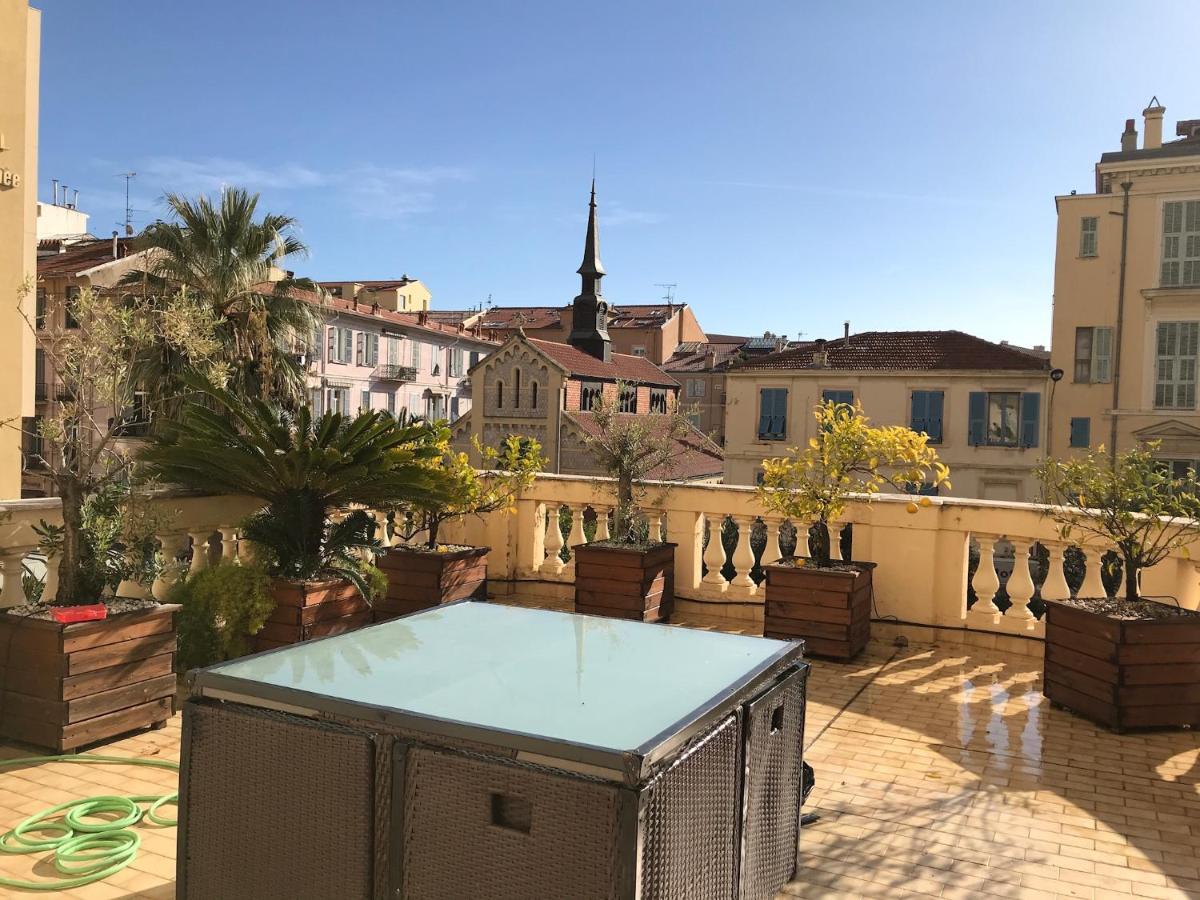 Appartement Terrasse Dans Palace Belle Epoque Menton Bagian luar foto