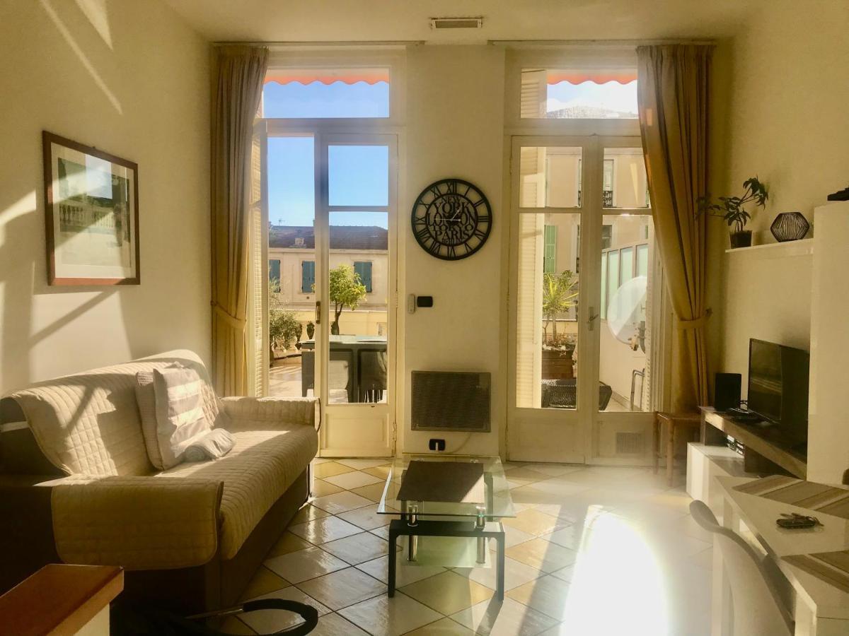 Appartement Terrasse Dans Palace Belle Epoque Menton Bagian luar foto